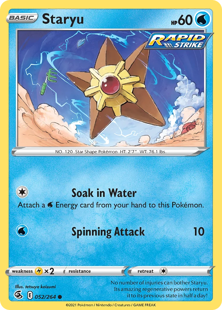 Staryu Pokemon card