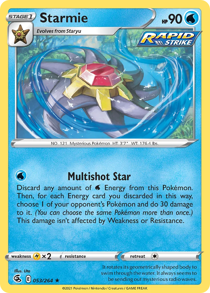 Starmie Pokemon card