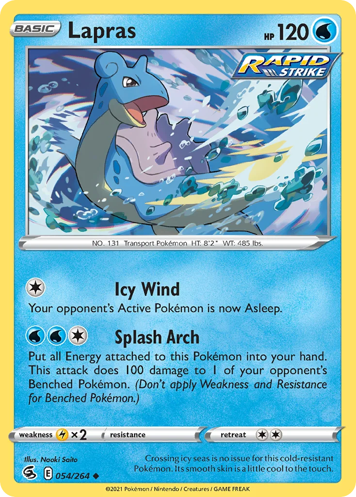 Lapras Pokemon card