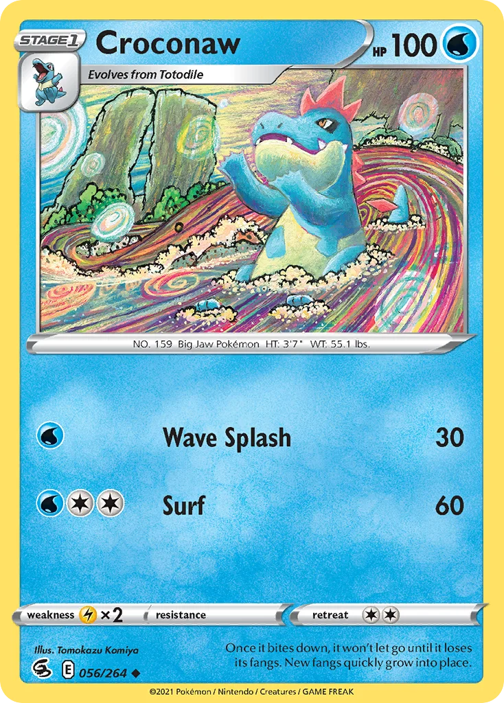 Croconaw Pokemon card