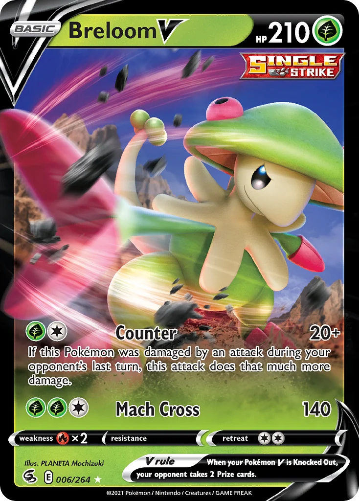 Breloom V Pokemon card