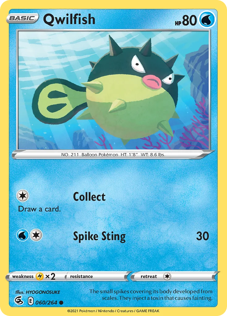 Qwilfish Pokemon card