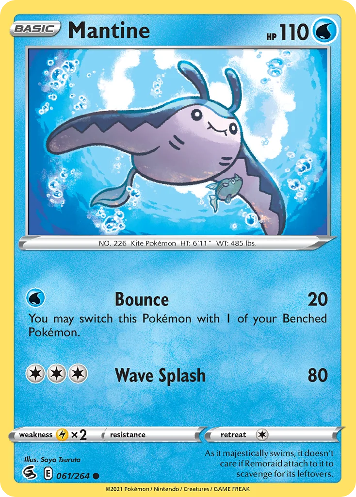 Mantine Pokemon card