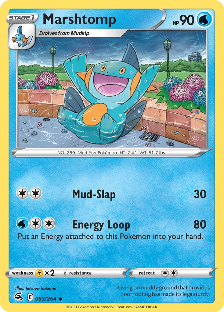 Marshtomp Pokemon card
