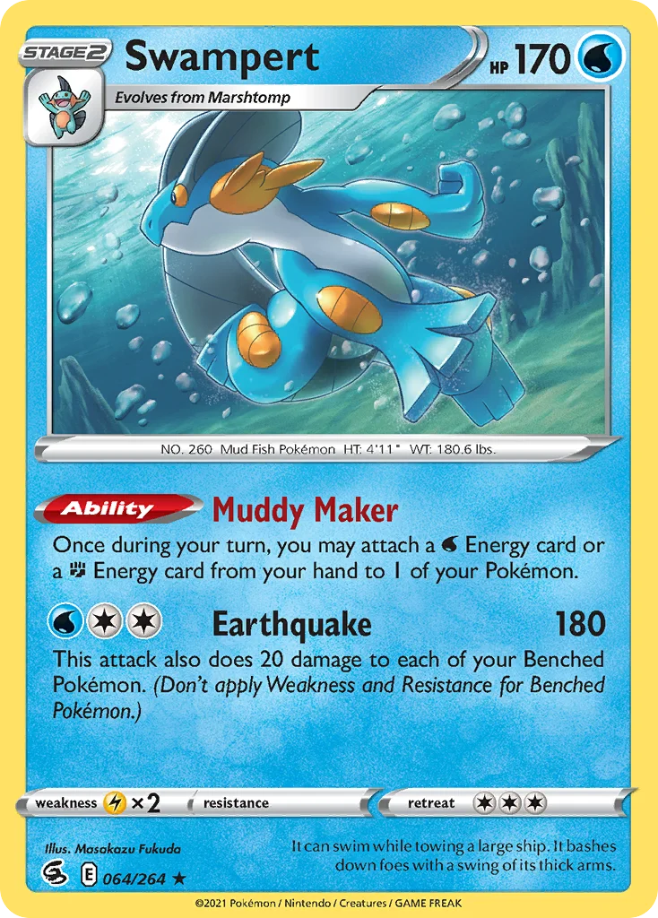 Swampert Pokemon card