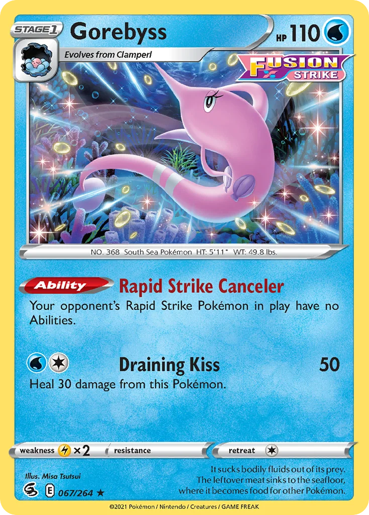 Gorebyss Pokemon card