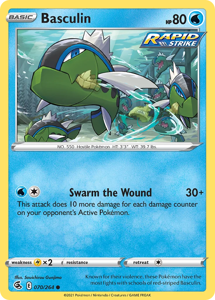 Basculin Pokemon card