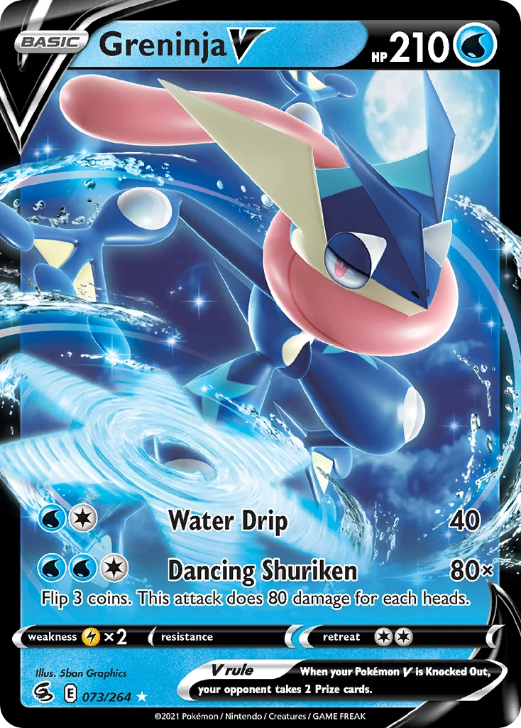 Greninja V Pokemon card
