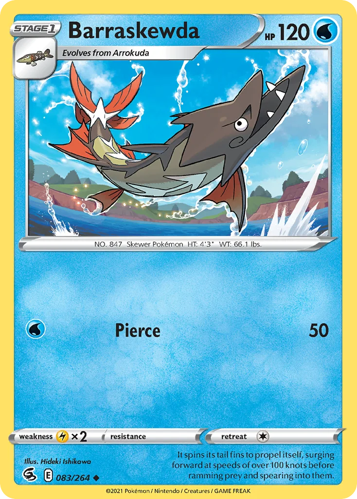 Barraskewda Pokemon card