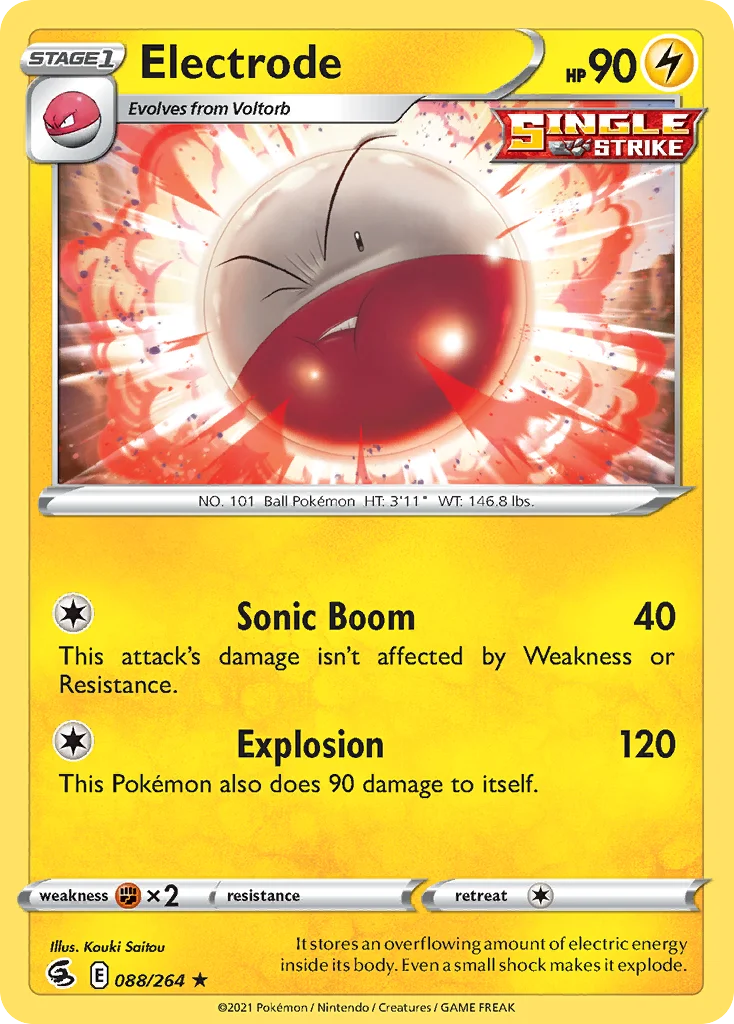 Electrode Pokemon card