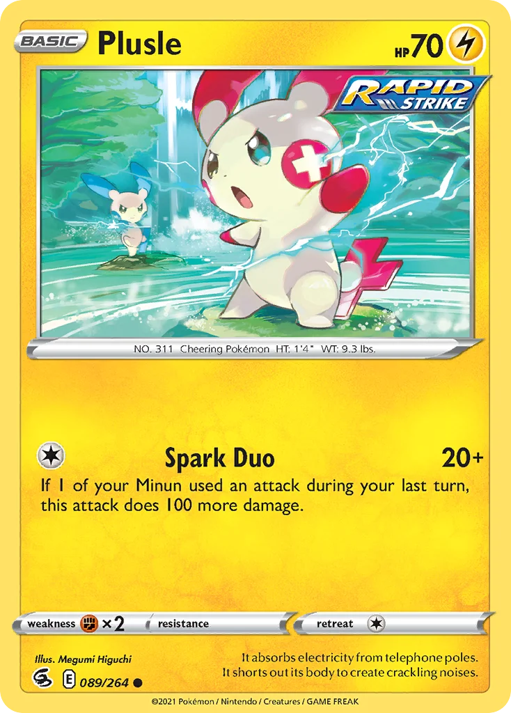 Plusle Pokemon card