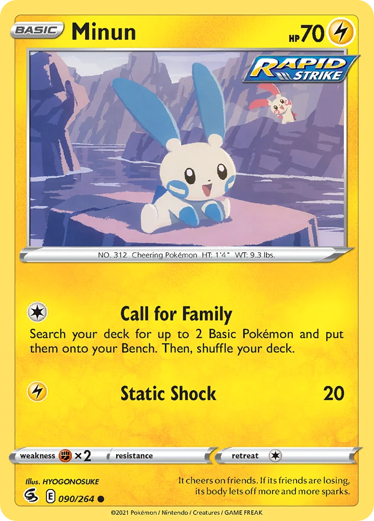 Minun Pokemon card