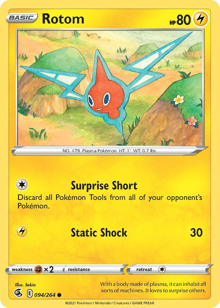 Rotom Pokemon card