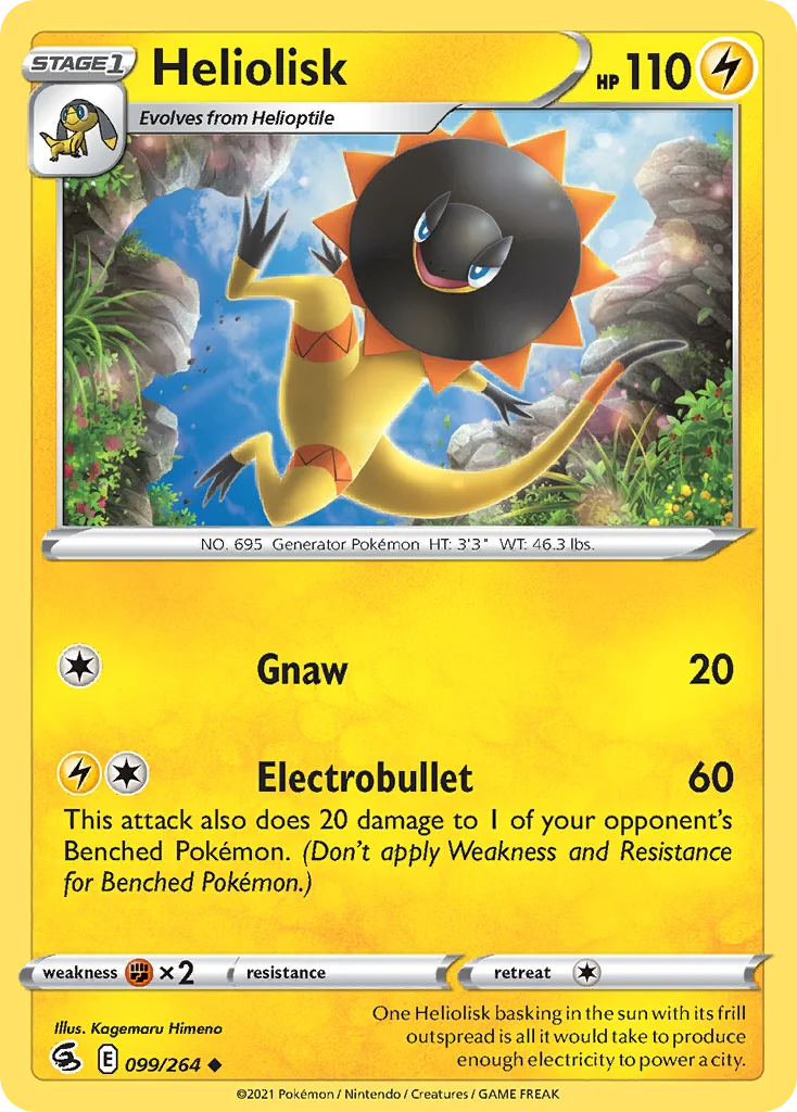 Heliolisk Pokemon card