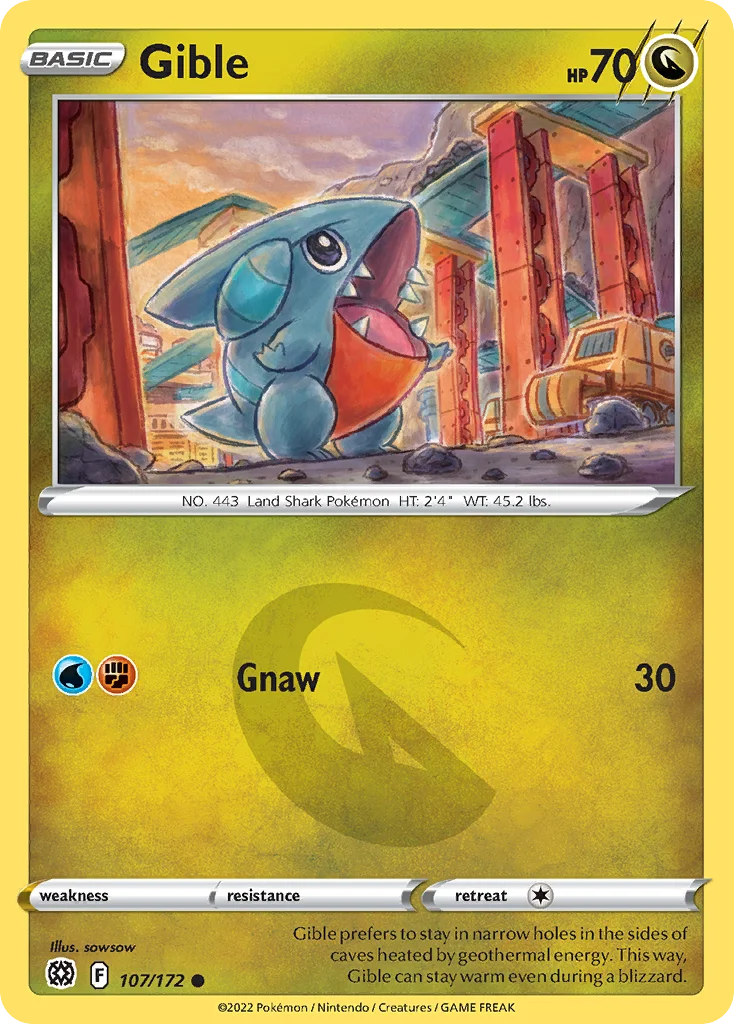 Gible Pokemon card