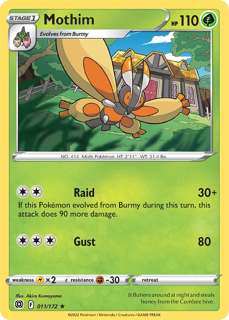 Mothim Pokemon card