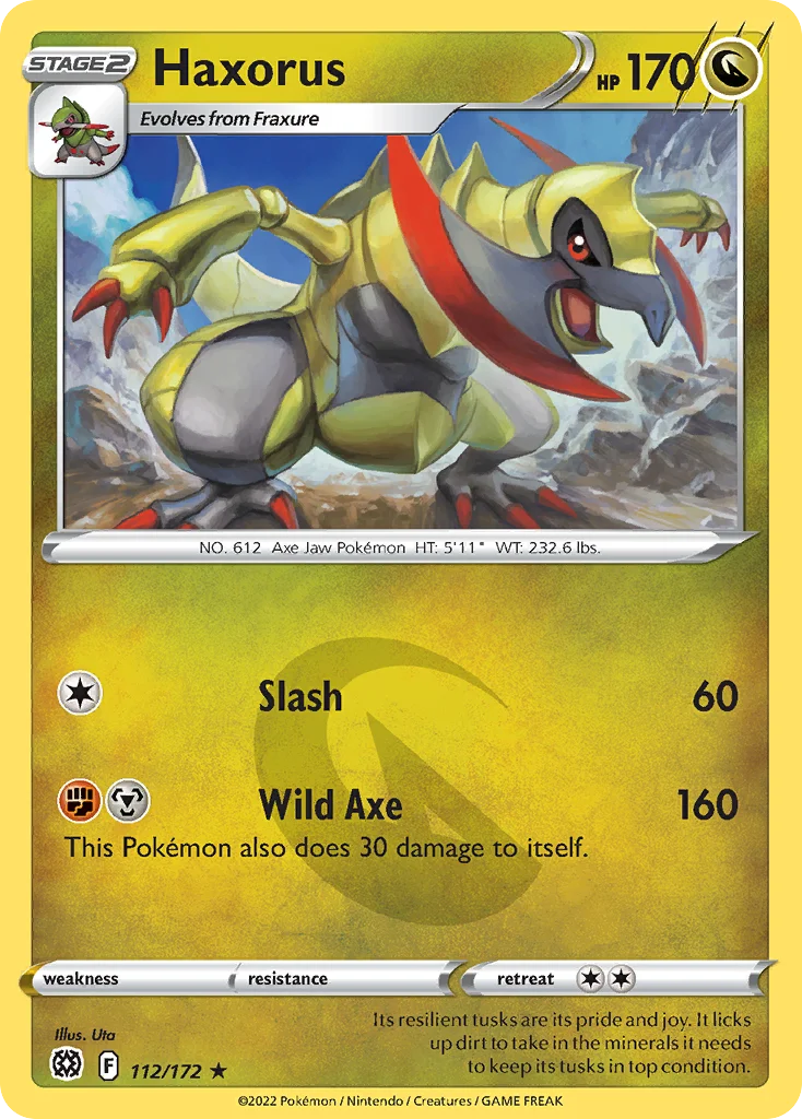 Haxorus Pokemon card
