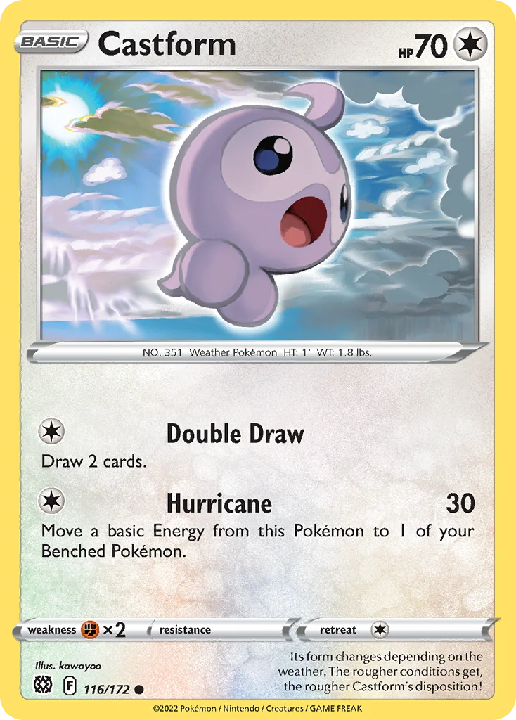 Castform Pokemon card