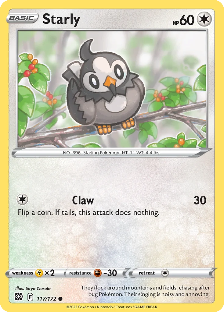 Starly Pokemon card