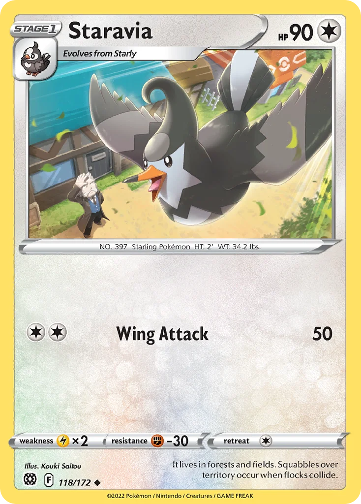 Staravia Pokemon card