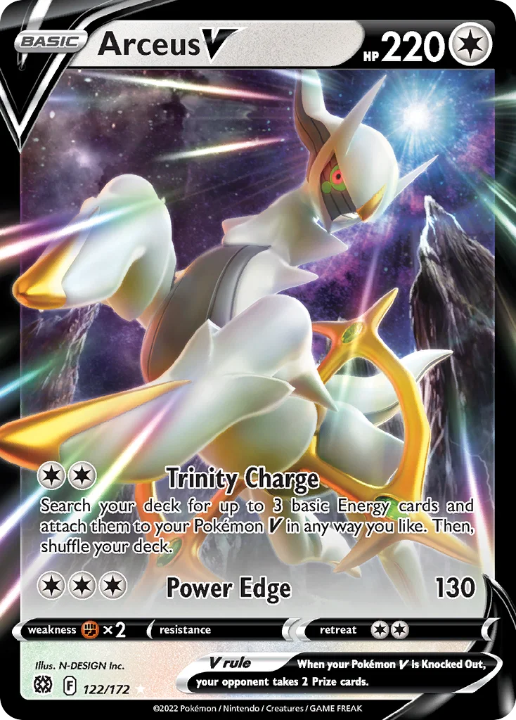 Arceus V Pokemon card