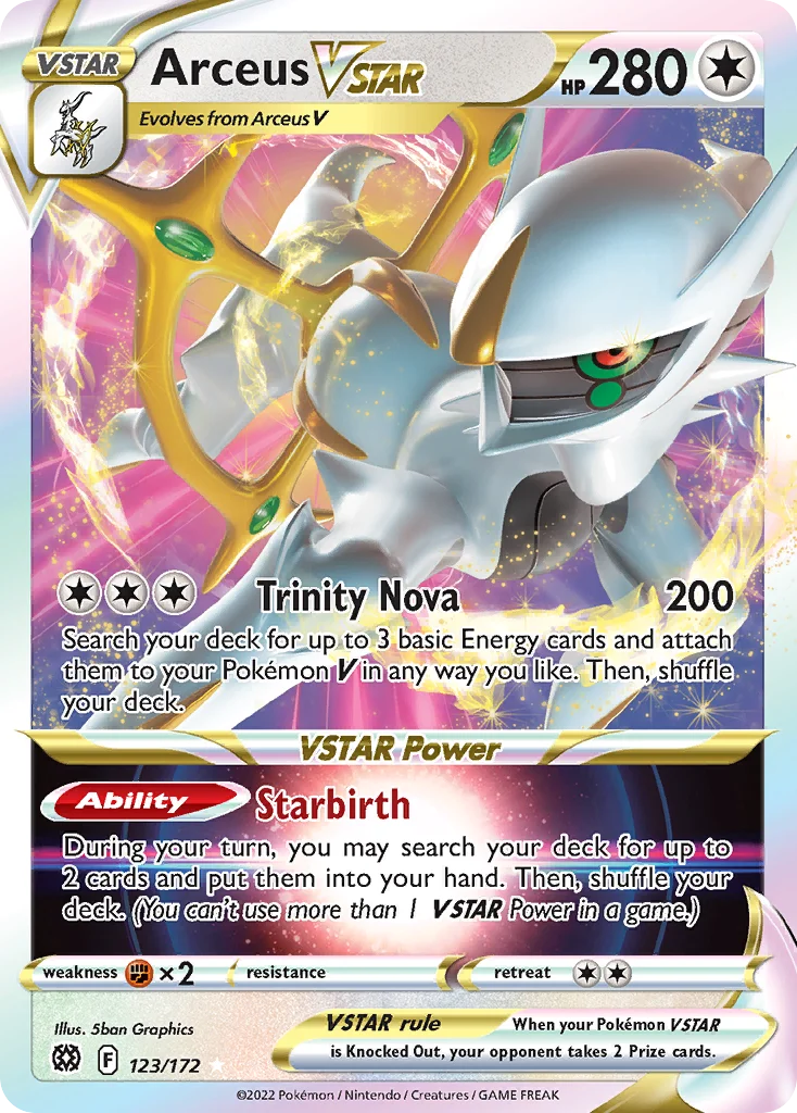 Arceus VSTAR Pokemon card