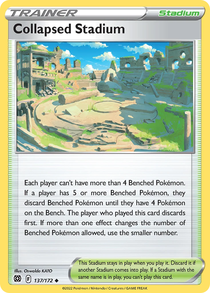 Collapsed Stadium Pokemon card