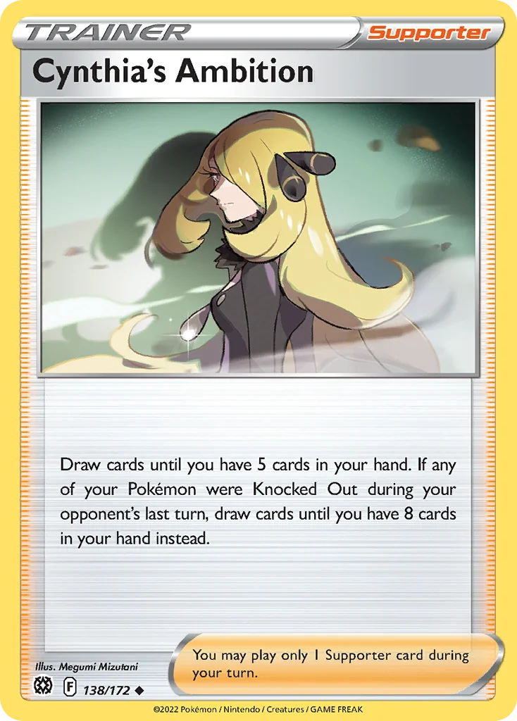 Cynthia's Ambition Pokemon card