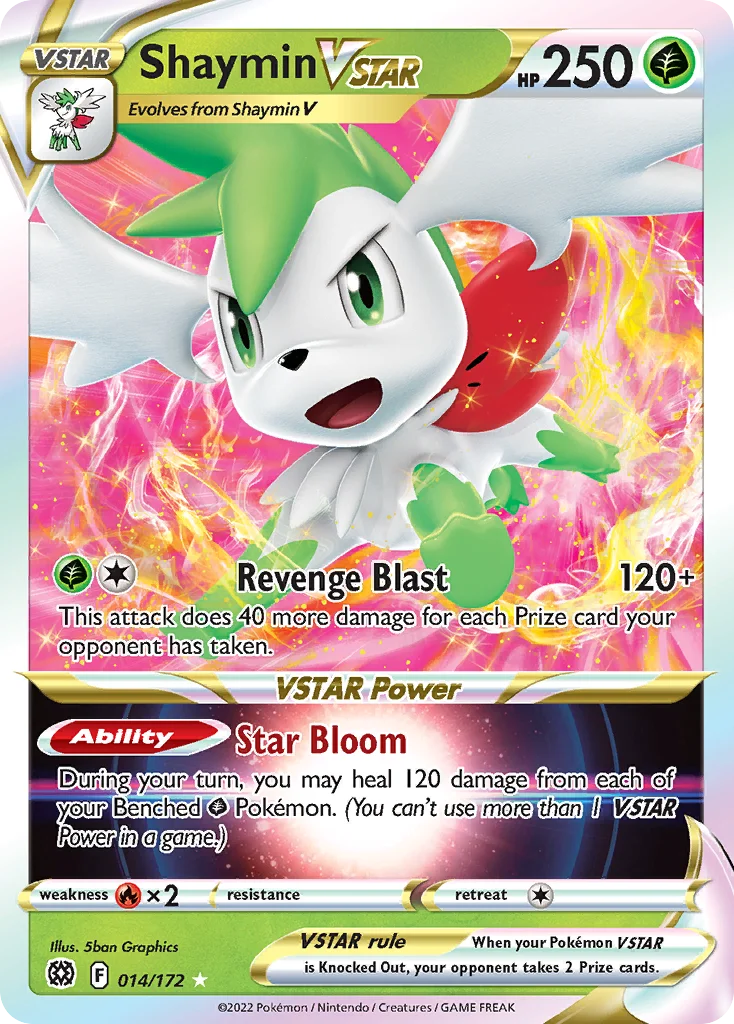 Shaymin VSTAR Pokemon card