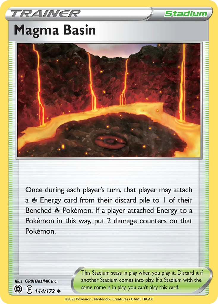 Magma Basin Pokemon card
