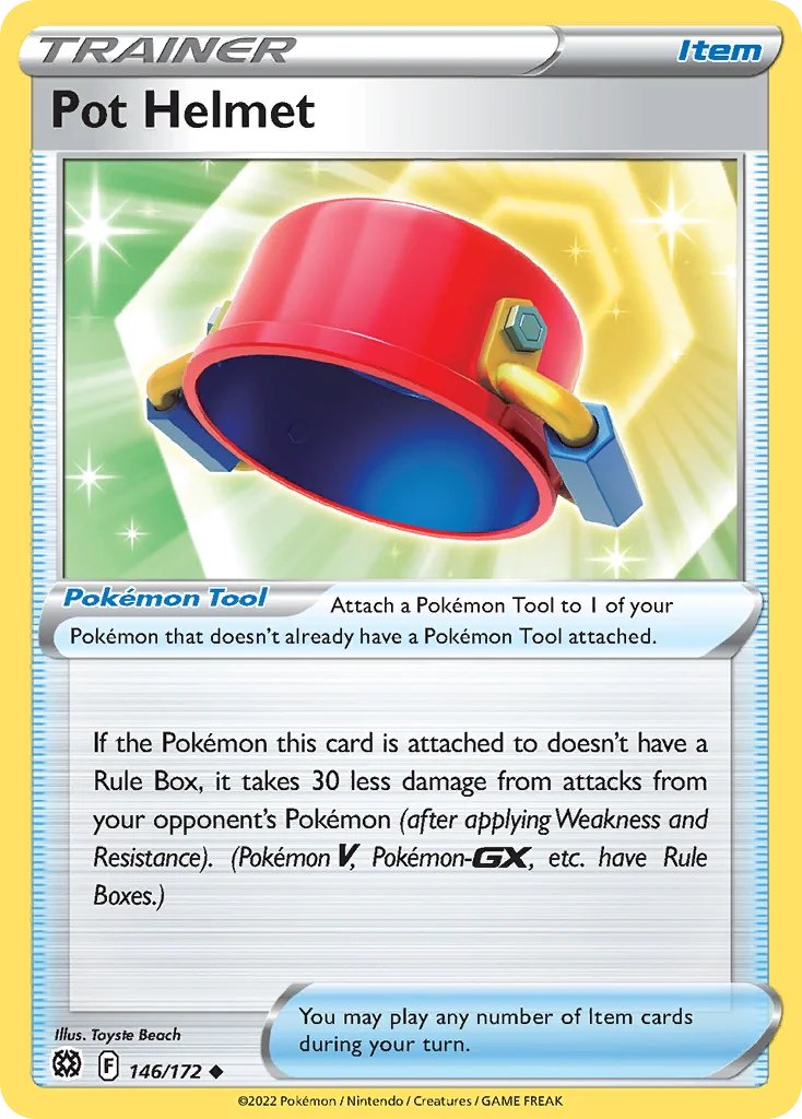 Pot Helmet Pokemon card