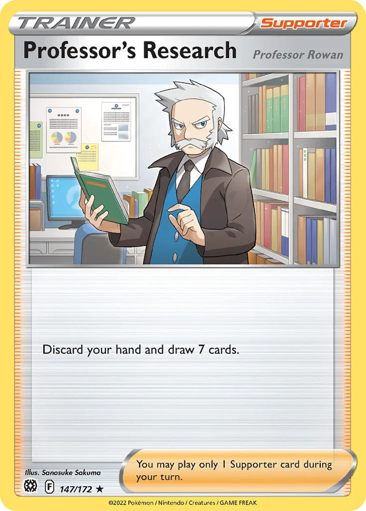 Professor's Research Pokemon card