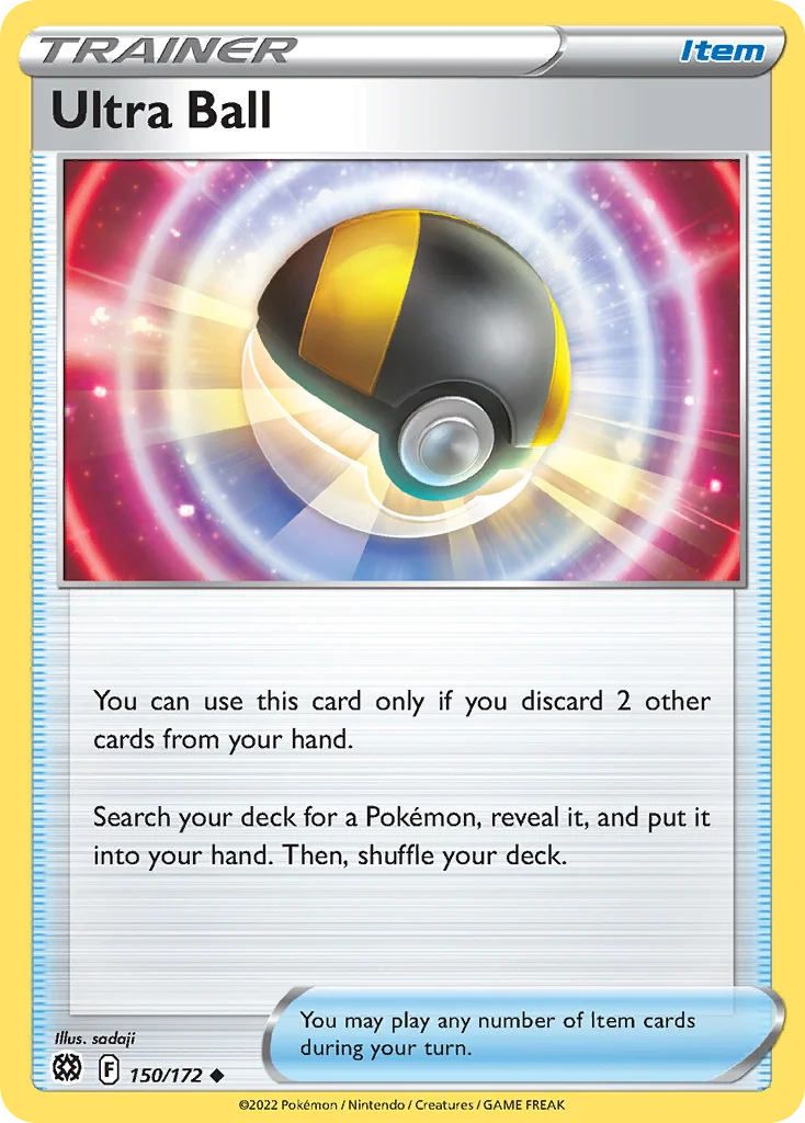 Ultra Ball Pokemon card