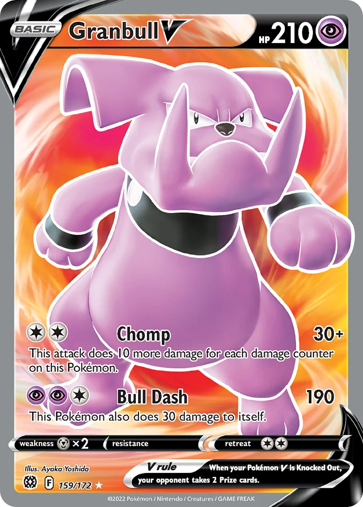 Granbull V Pokemon card