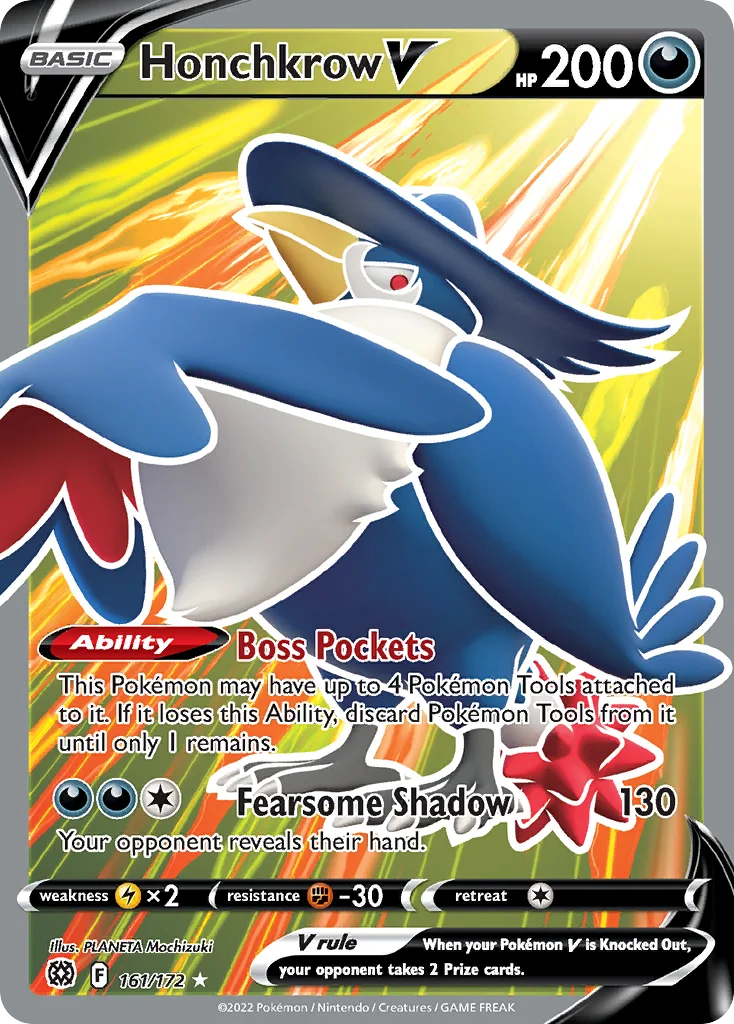Honchkrow V Pokemon card