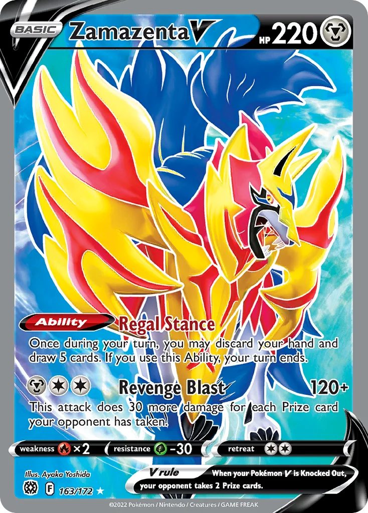 Zamazenta V Pokemon card