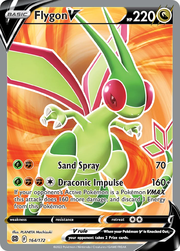 Flygon V Pokemon card