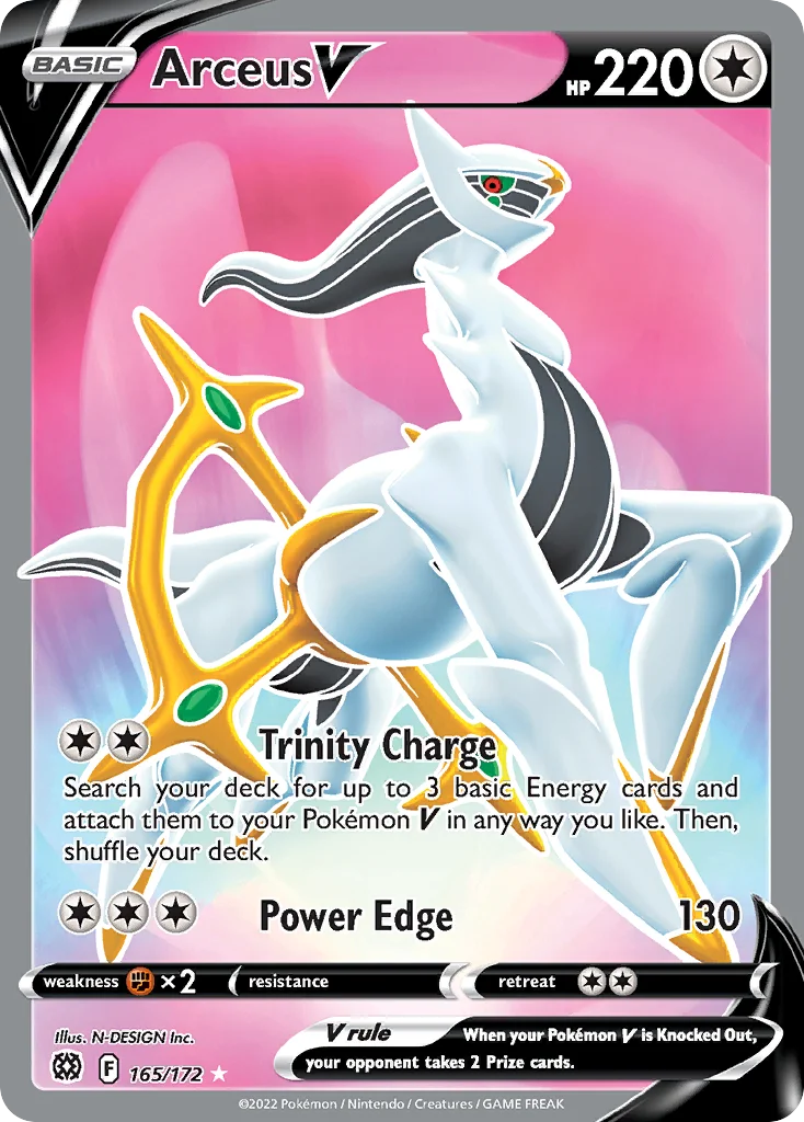 Arceus V Pokemon card
