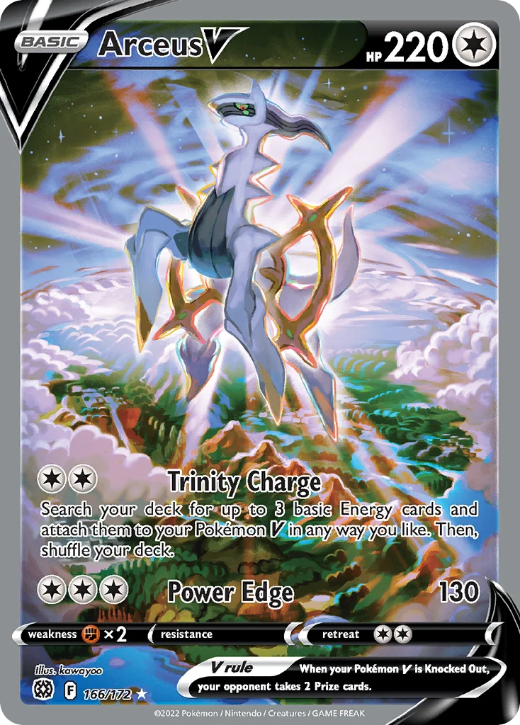 Arceus V Pokemon card