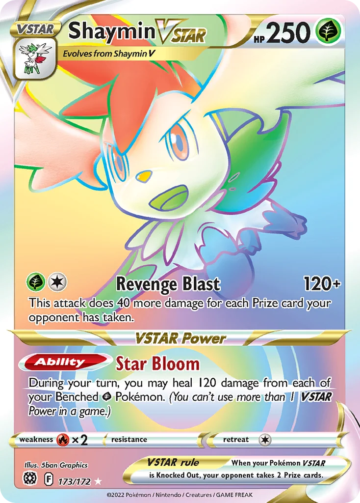 Shaymin VSTAR Pokemon card