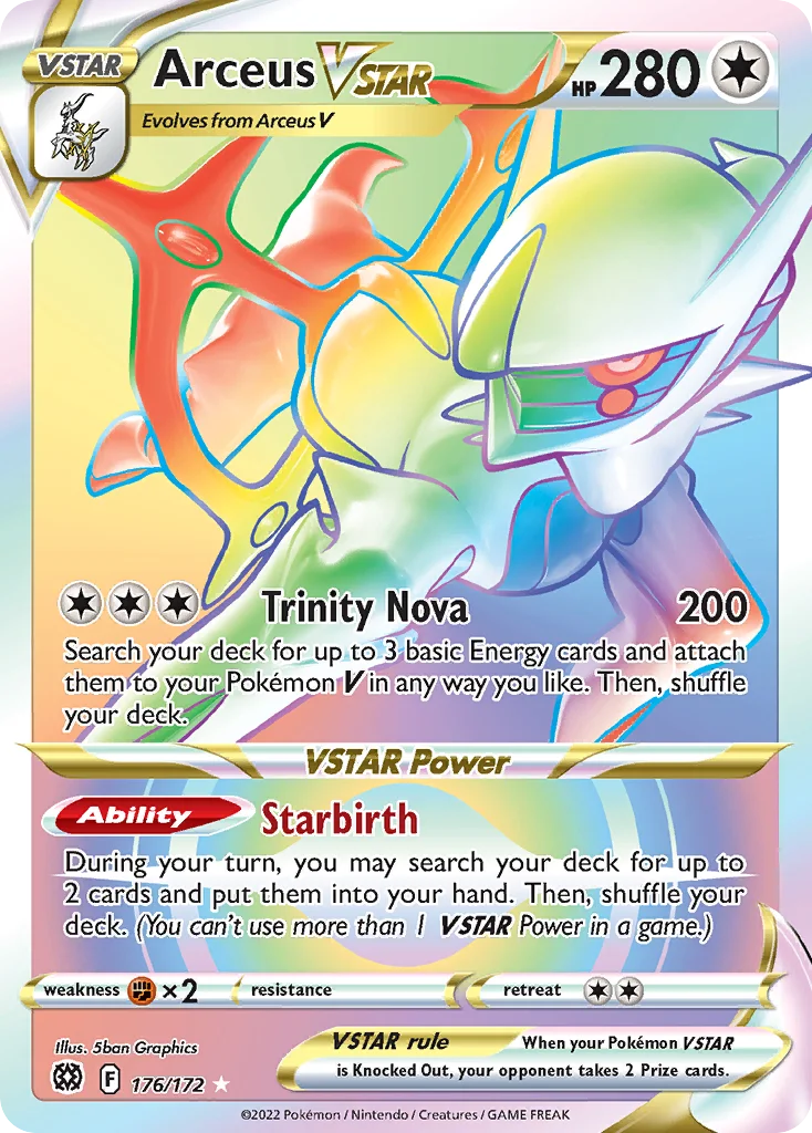 Arceus VSTAR Pokemon card