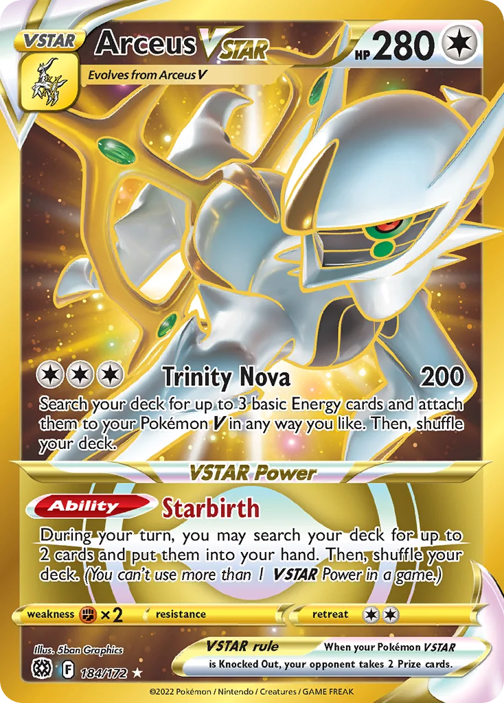 Arceus VSTAR Pokemon card