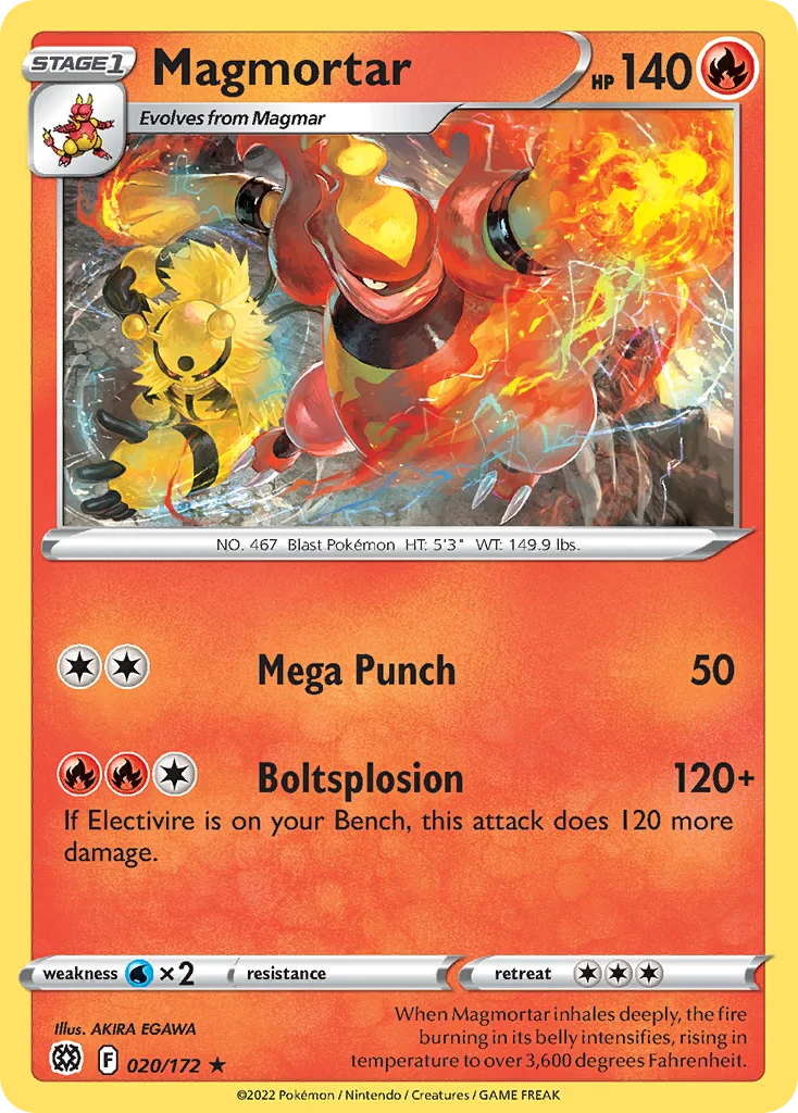 Magmortar Pokemon card