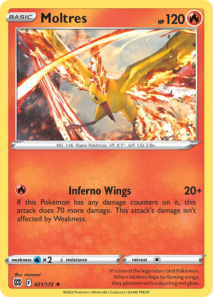 Moltres Pokemon card