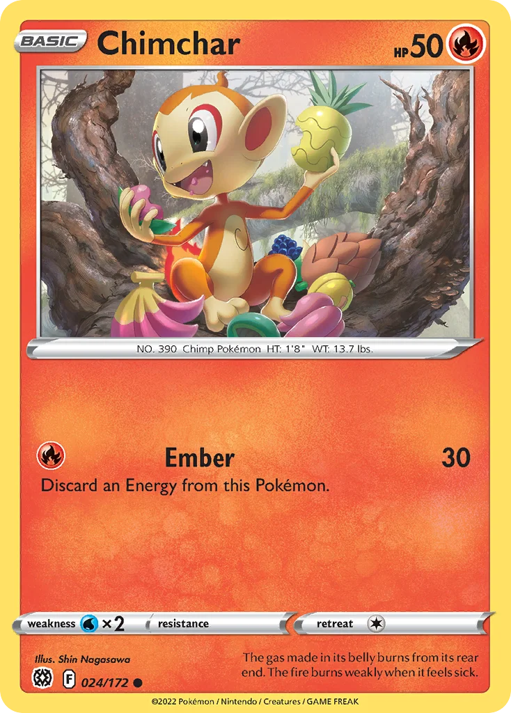 Chimchar Pokemon card