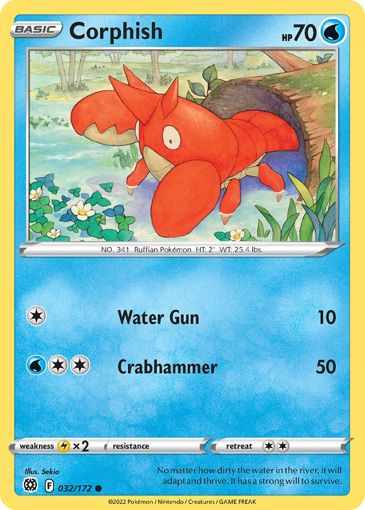 Corphish Pokemon card
