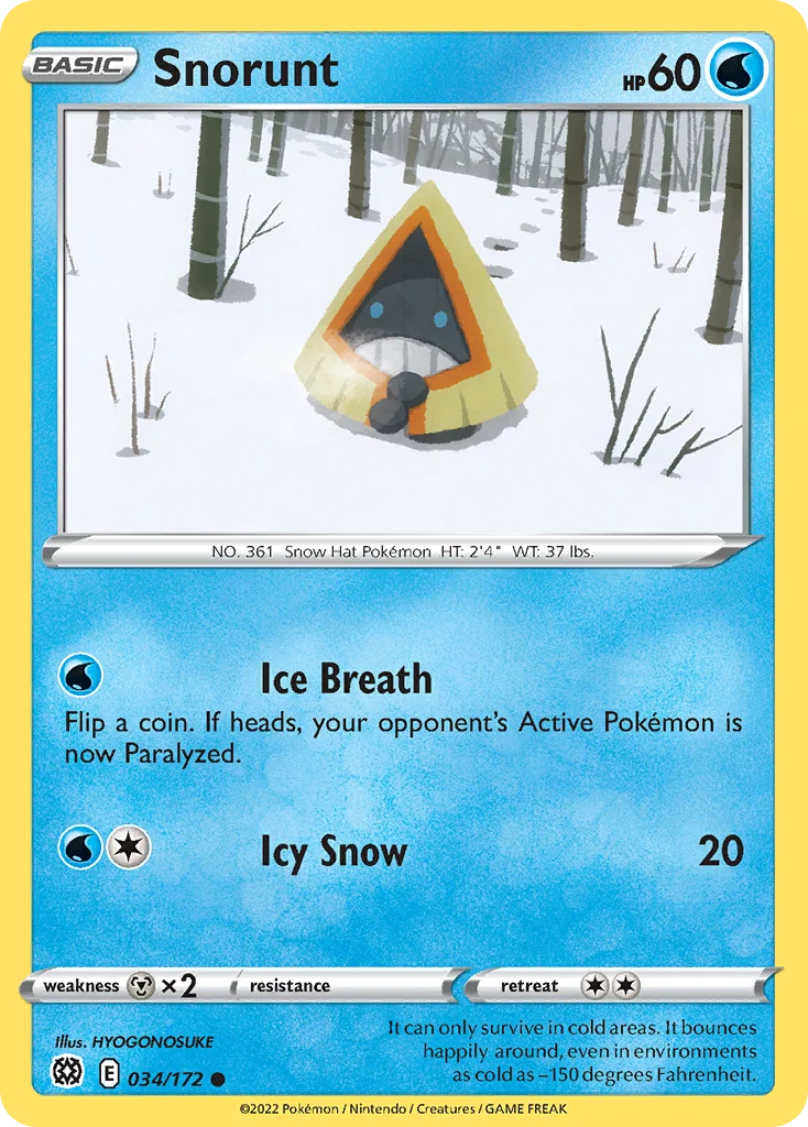 Snorunt Pokemon card