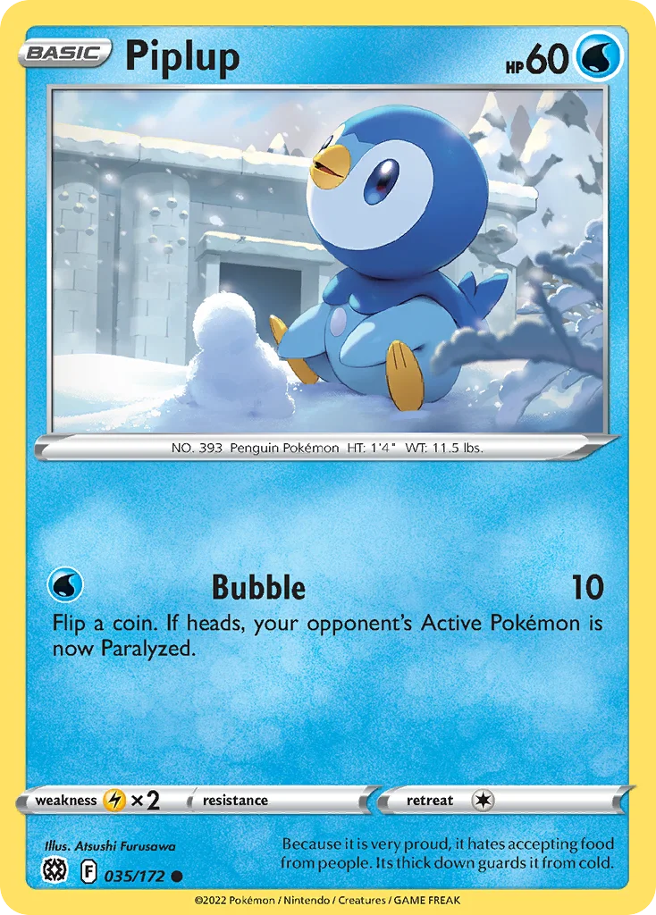 Piplup Pokemon card