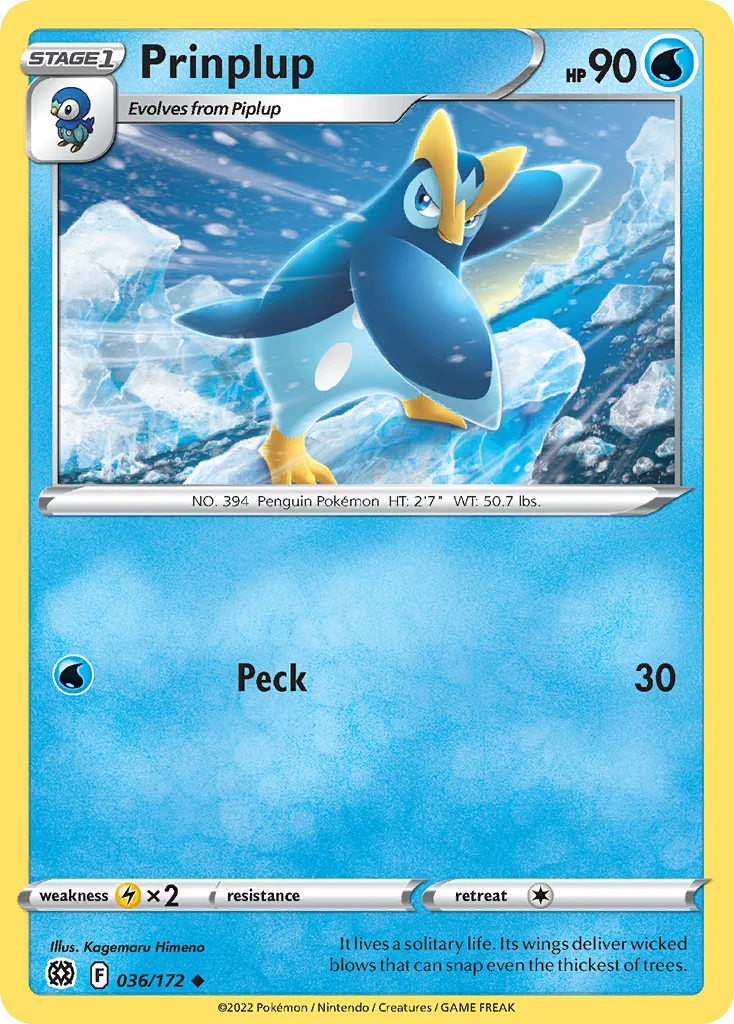 Prinplup Pokemon card