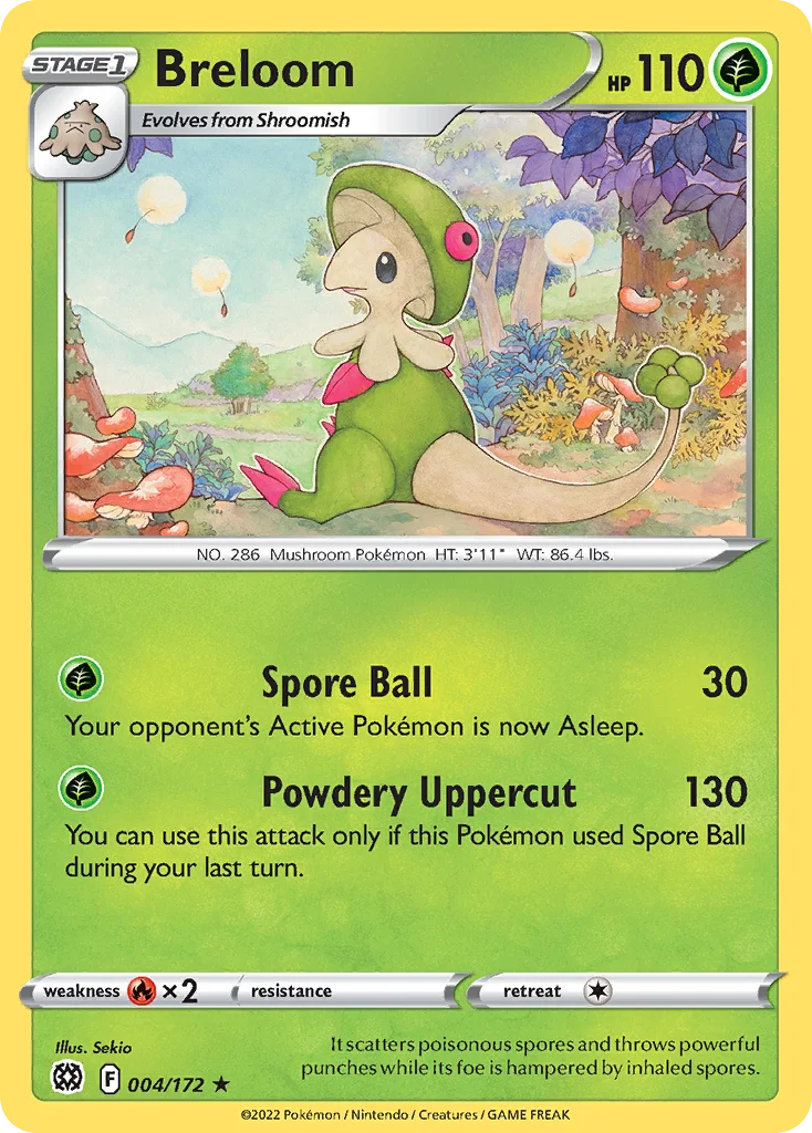 Breloom Pokemon card